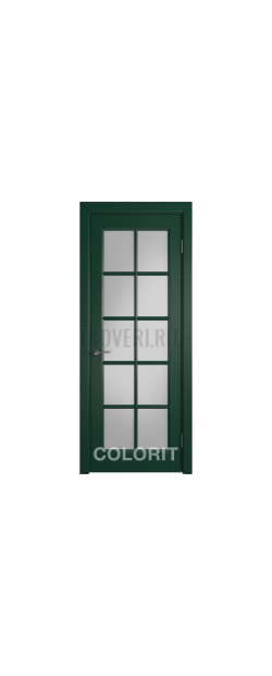 Дверь эмаль К3 COLORIT ДО матовое Зеленая эмаль