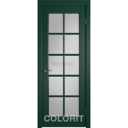 Дверь эмаль К3 COLORIT ДО матовое Зеленая эмаль