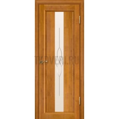 Дверь массив ольхи Версаль остекленная Медовый орех
