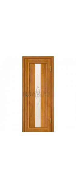 Дверь массив ольхи Версаль остекленная Медовый орех