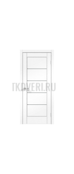 Дверное полотно SoftTouch SoftTouch PREMIER 1 600х2000 цвет Ясень белый структурный стекло Мателюкс