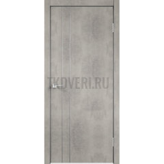 Дверное полотно Экошпон TECHNO облегченное М2 600х2000 цвет Муар светло-серый