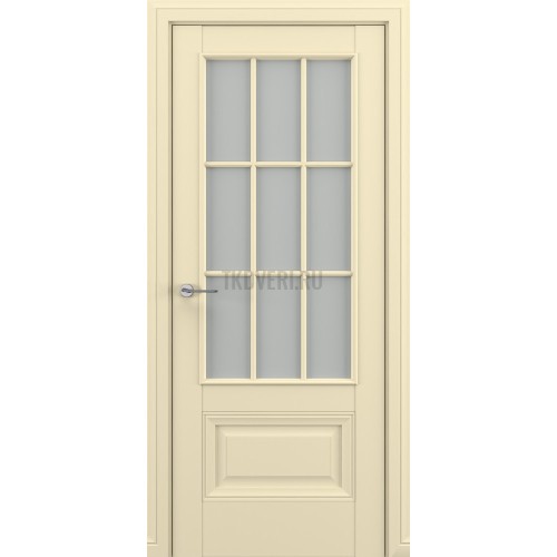 Межкомнатная дверь Zadoor Classic Baguette ПО Турин В3 АК Белый матовый