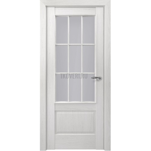 Межкомнатная дверь Zadoor-S Classic ПО Турин АК Тип-S Матовый Белый