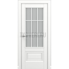 Межкомнатная дверь Zadoor Classic Baguette ПО Турин В1 АК Белый матовый