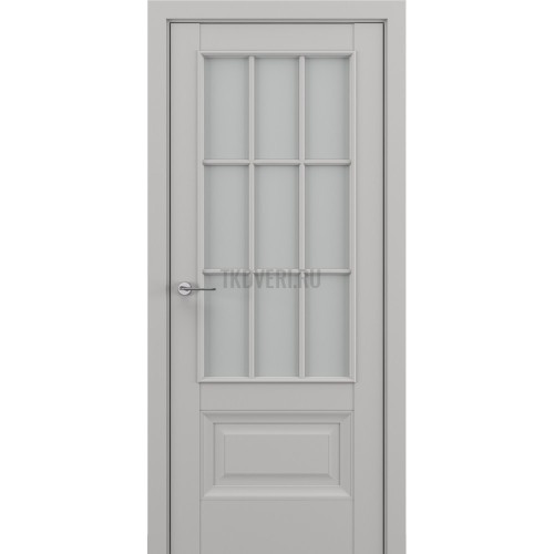Межкомнатная дверь Zadoor Classic Baguette ПО Турин В2 АК Белый матовый