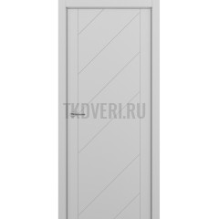 Межкомнатная дверь Zadoor Art-Lite ПГ Diagonale Эмаль Светло-Серый