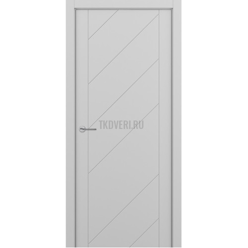 Межкомнатная дверь Zadoor Art-Lite ПГ Diagonale Эмаль Светло-Серый