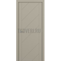 Межкомнатная дверь Zadoor Art-Lite ПГ Diagonale Эмаль Серый шелк