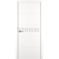 Межкомнатная дверь Zadoor Art-Lite ПГ Groove Эмаль Белый