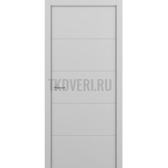 Межкомнатная дверь Zadoor Art-Lite ПГ Groove Эмаль Светло-Серый