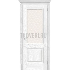 Классико-13 Silver Ash остекленная дверь межкомнатная экошпон