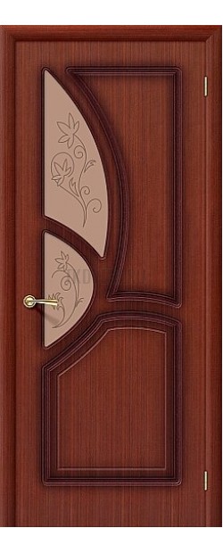 Дверь шпон Греция маккоре стекломо матовое бронза