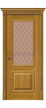 Дверь шпон Вуд Классик-13 остекленная Natur Oak