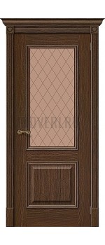 Дверь шпон Вуд Классик-13 остекленная Golden Oak