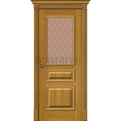 Дверь шпон Вуд Классик-15.1 остекленная Natur Oak