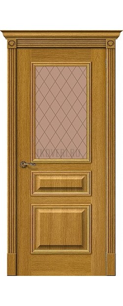 Дверь шпон Вуд Классик-15.1 остекленная Natur Oak