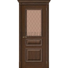 Дверь шпон Вуд Классик-15.1 остекленная Golden Oak