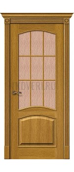 Дверь шпон Вуд Классик-33 остекленная Natur Oak