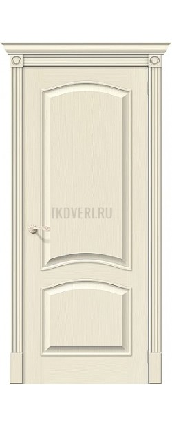 Дверь шпон Вуд Классик-32 глухая Ivory