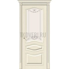 Дверь шпон Вуд Классик-51 остекленная Ivory