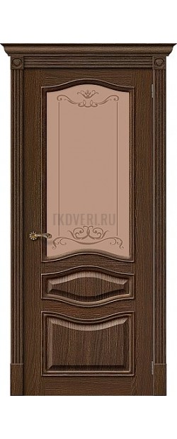 Дверь шпон Вуд Классик-51 остекленная Golden Oak