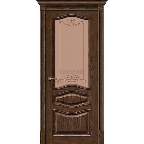 Дверь шпон Вуд Классик-51 остекленная Golden Oak