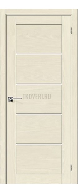Дверь шпон Вуд Модерн-22 остекленная Ivory