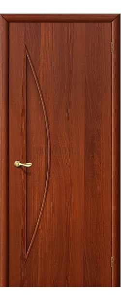 Ламинированная дверь глухая из МДФ ИталОрех 010-0406 190*55