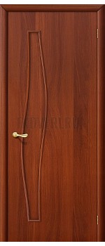 Глухая ламинированная дверь из МДФ ИталОрех 010-0457