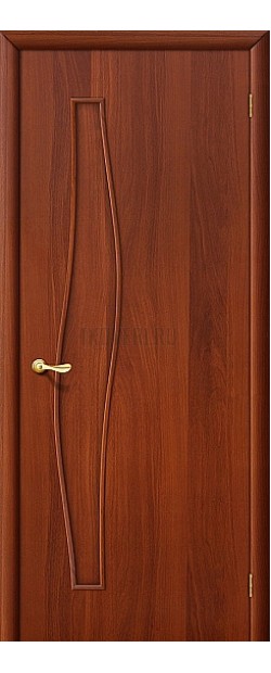 Глухая ламинированная дверь из МДФ ИталОрех 010-0457