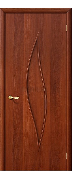 Ламинированная дверь глухая МДФ с отделкой ИталОрех 010-0051