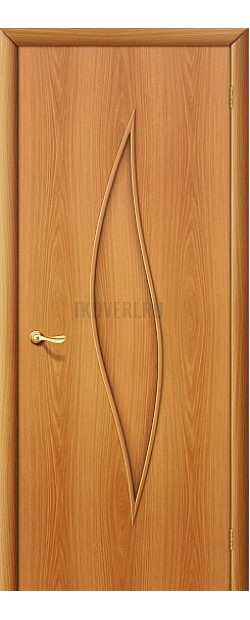 Ламинированная дверь глухая МДФ с отделкой МиланОрех 010-0057