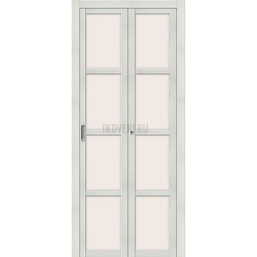 Дверь книжка экошпон Твигги V4 Bianco Veralinga