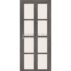 Дверь книжка экошпон Твигги V4 Grey Veralinga