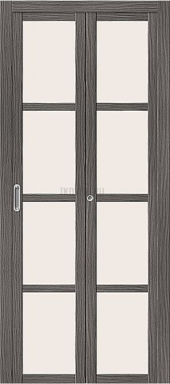 Дверь книжка экошпон Твигги V4 Grey Veralinga