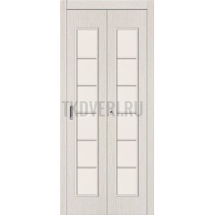 Дверь-книжка МДФ БелДуб 091-0374 со стеклом