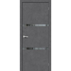 Браво-2.55 Эко Шпон Slate Art Mirox Grey