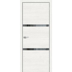 Браво-2.55 Эко Шпон White Skyline Mirox Grey