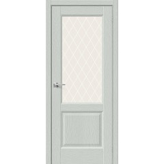 Неоклассик-33 Эко Шпон Grey Wood White Сrystal