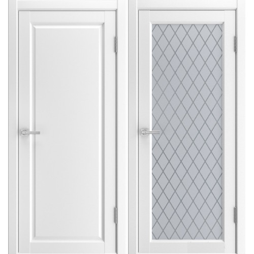Межкомнатная дверь Эмалит-1 белая