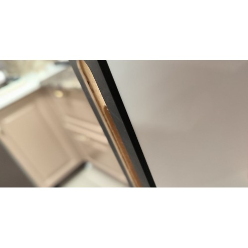 Межкомнатная дверь Прайм белая ПЭТ кромка черная ал.