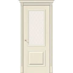 Дверь шпон Вуд Классик-13 остекленная Ivory