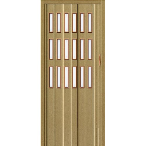 Дверь гармошка ПВХ Светлый дуб