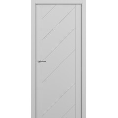 Межкомнатная дверь Zadoor Art-Lite ПГ Diagonale Эмаль Светло-Серый