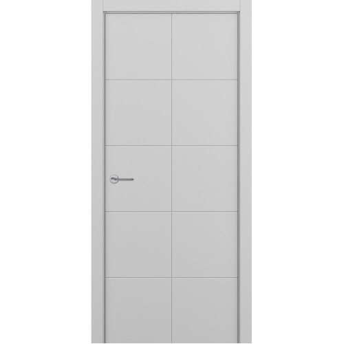 Межкомнатная дверь Zadoor Art-Lite ПГ Quadratto Светло-Серый